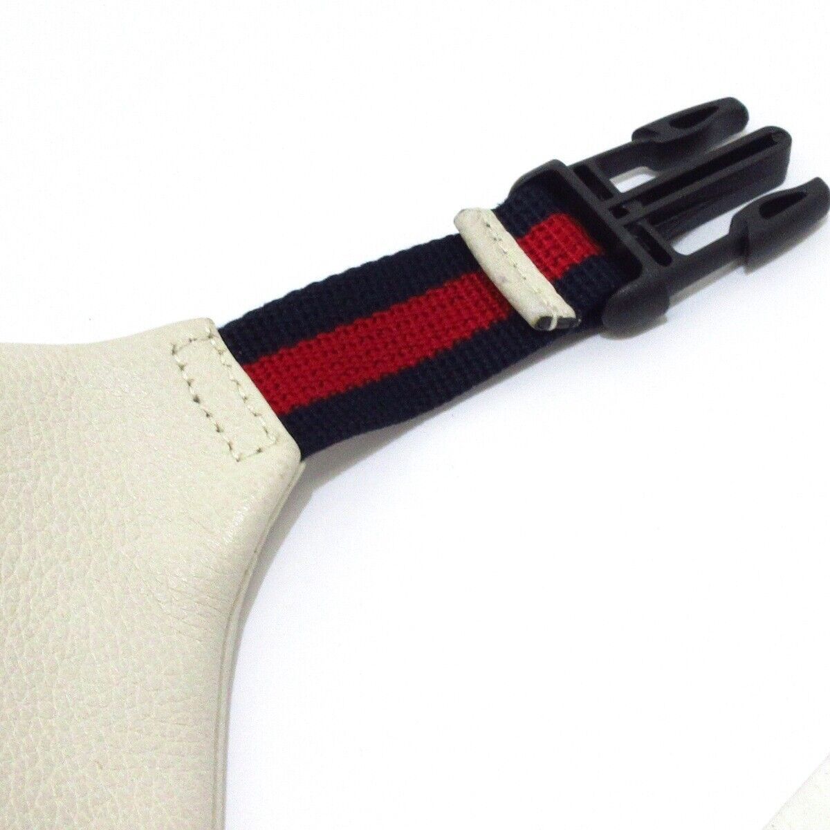 Gucci Bum Bag White Leather Y2K