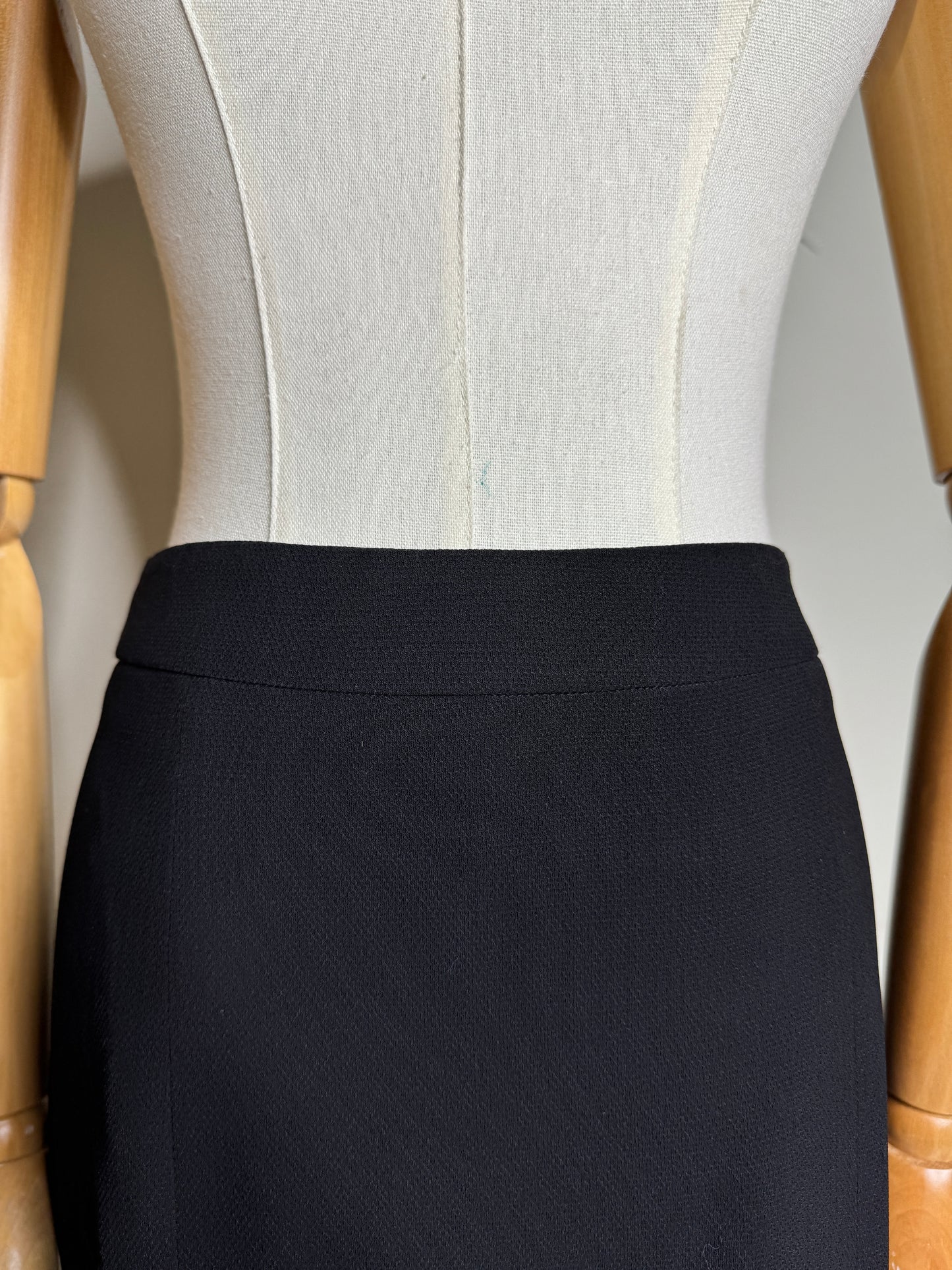 Gracia, Black Evening Skirt w/ Ruffled Hemline 2000s