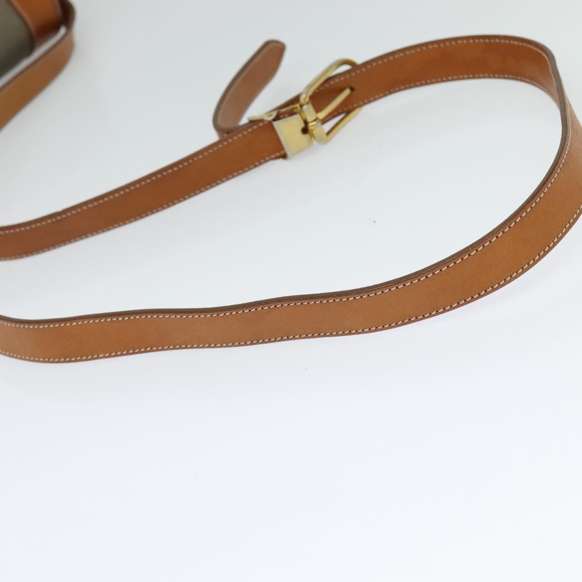 Christian Dior Canvas & Leather Crossbody Purse 1980s