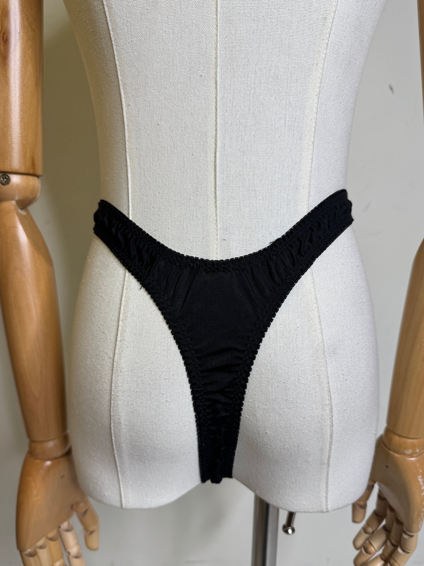 Leather Cut Out Studded Panties