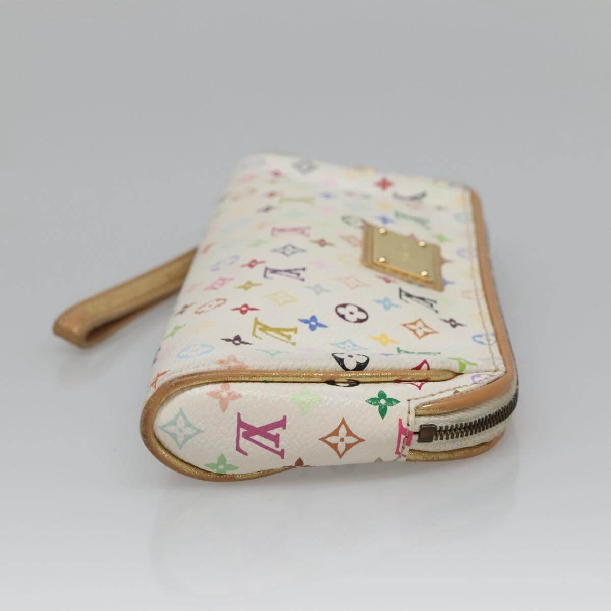 Louis Vuitton, White Multicolor Kate Pouch Clutch 2000s