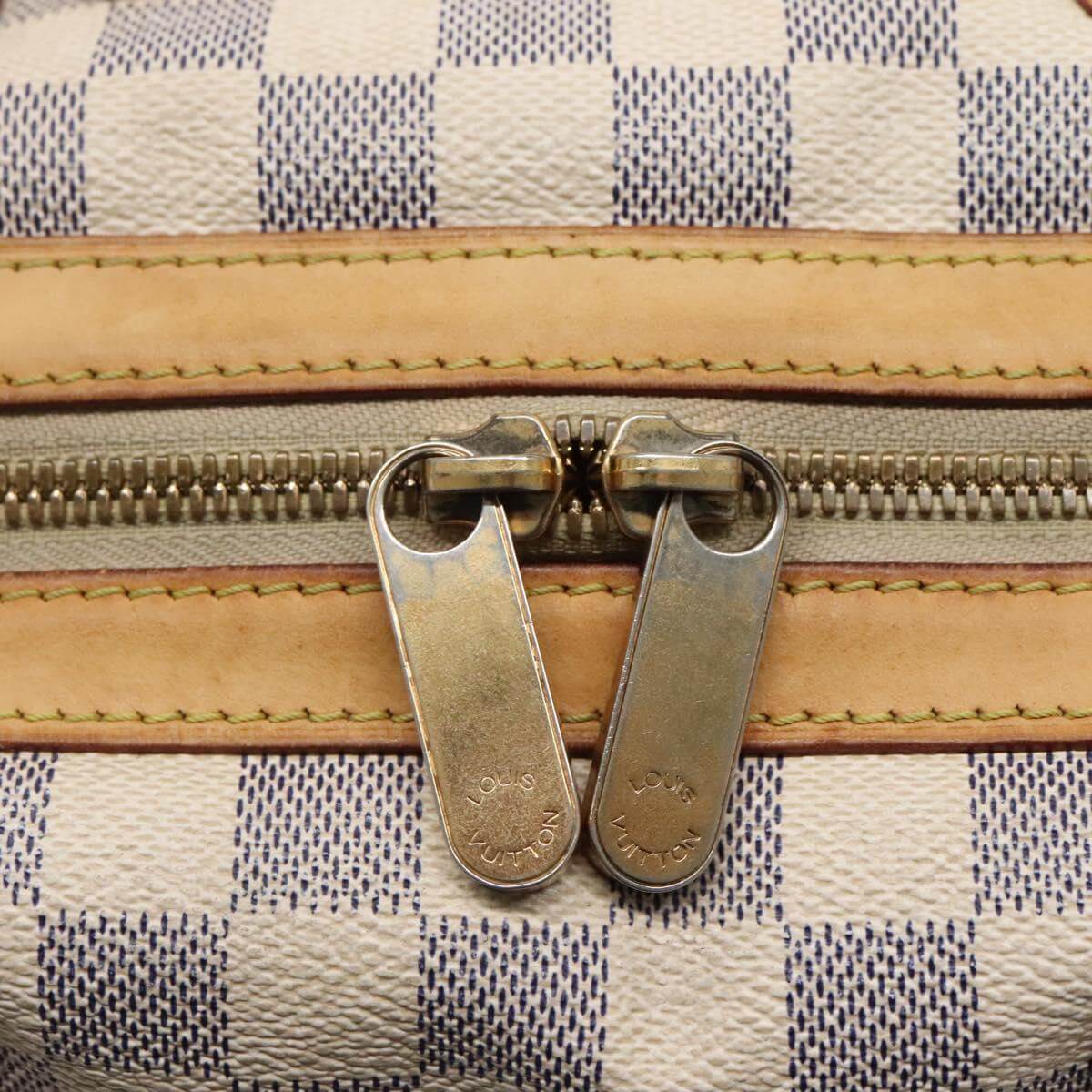 Louis Vuitton Damier Azur Handbag White 2000s