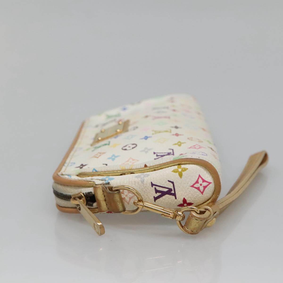 Louis Vuitton, White Multicolor Kate Pouch Clutch 2000s