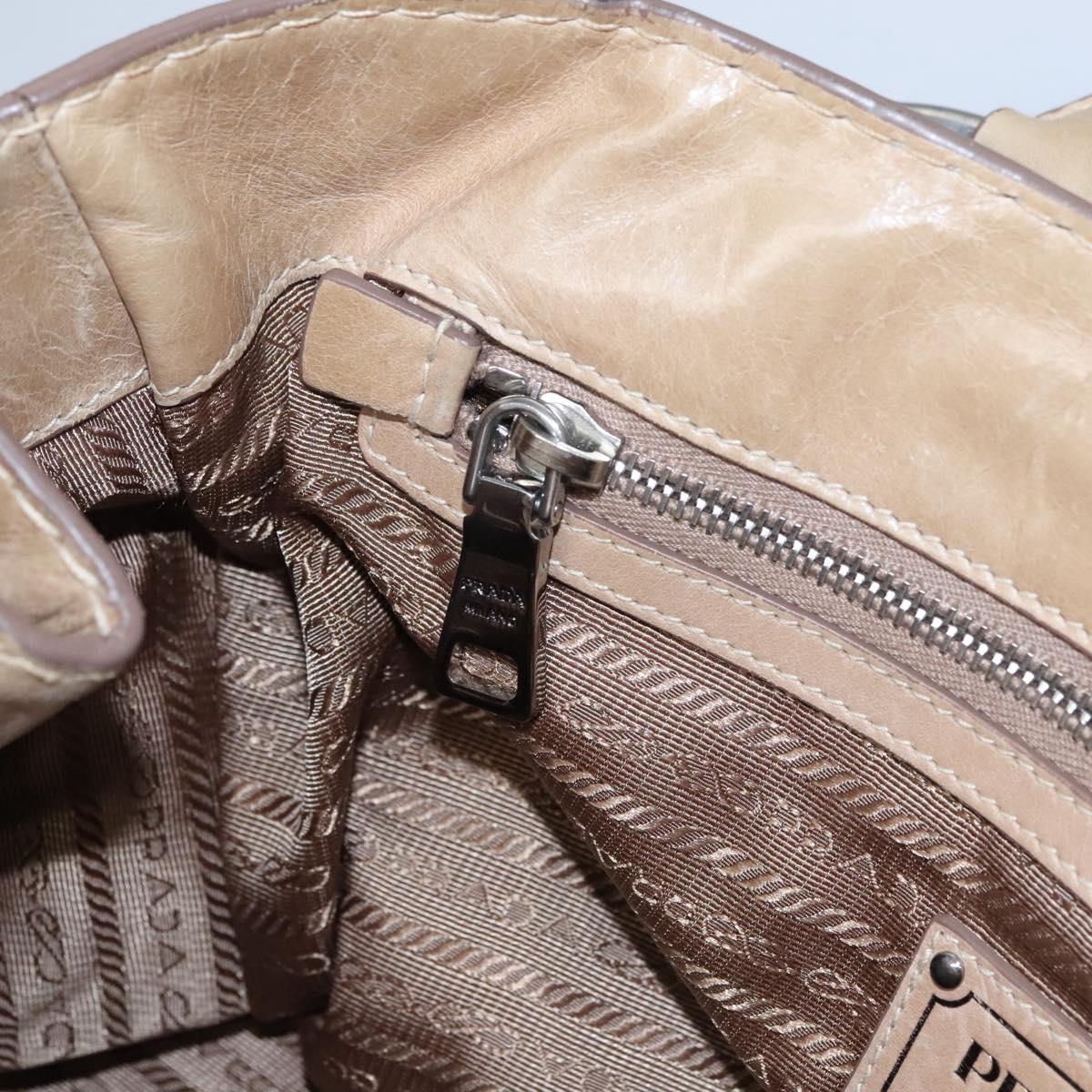 Prada Tan Leather Tote Bag 2000s