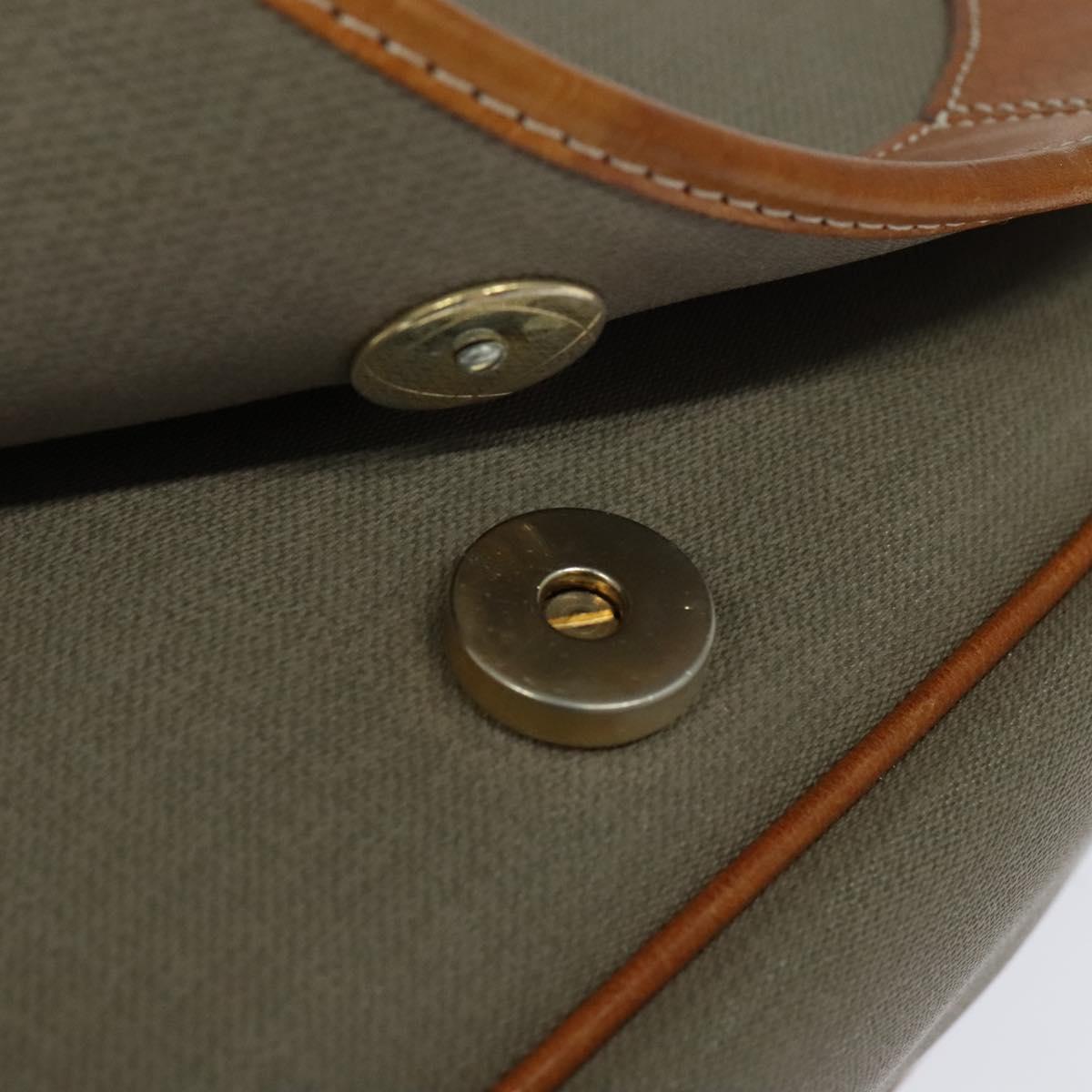 Christian Dior Canvas & Leather Crossbody Purse 1980s