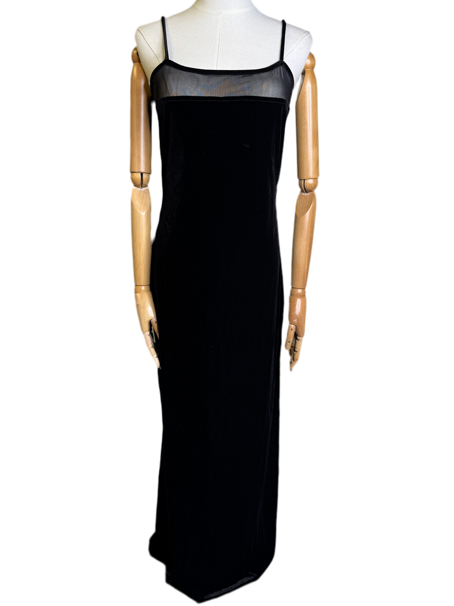 Black Velvet 1990s Gown