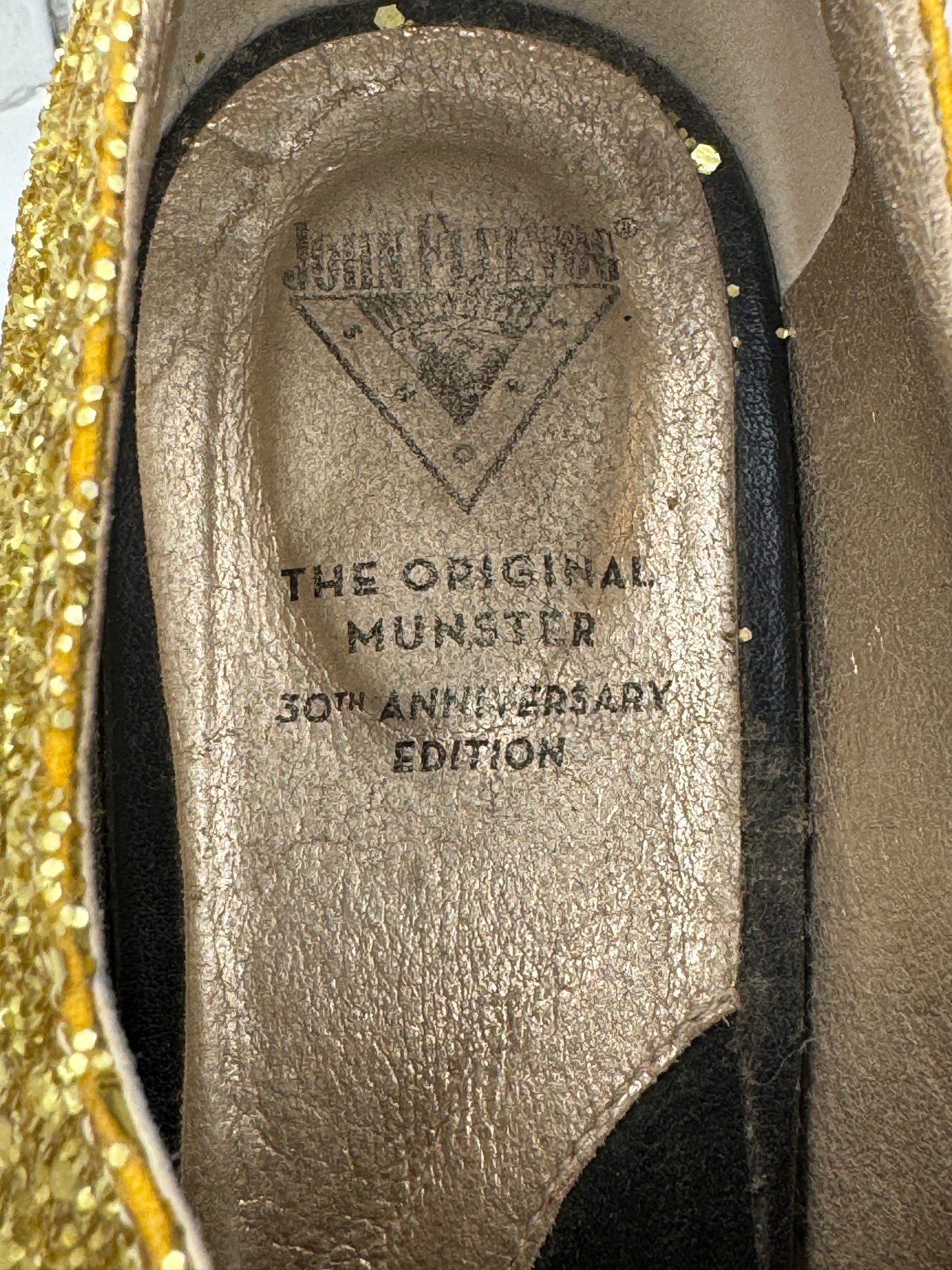 Fluevog Gold Mega Munster Platform Heel W 10