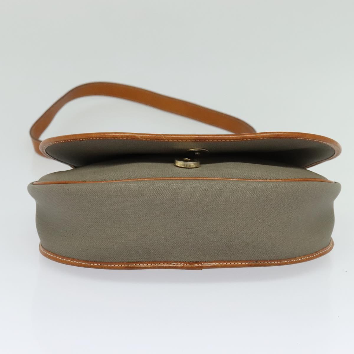 Christian Dior Canvas & Leather Crossbody Purse 1980s