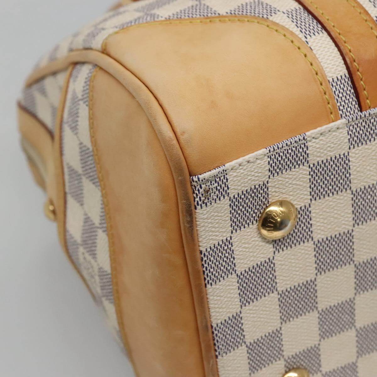 Louis Vuitton Damier Azur Handbag White 2000s