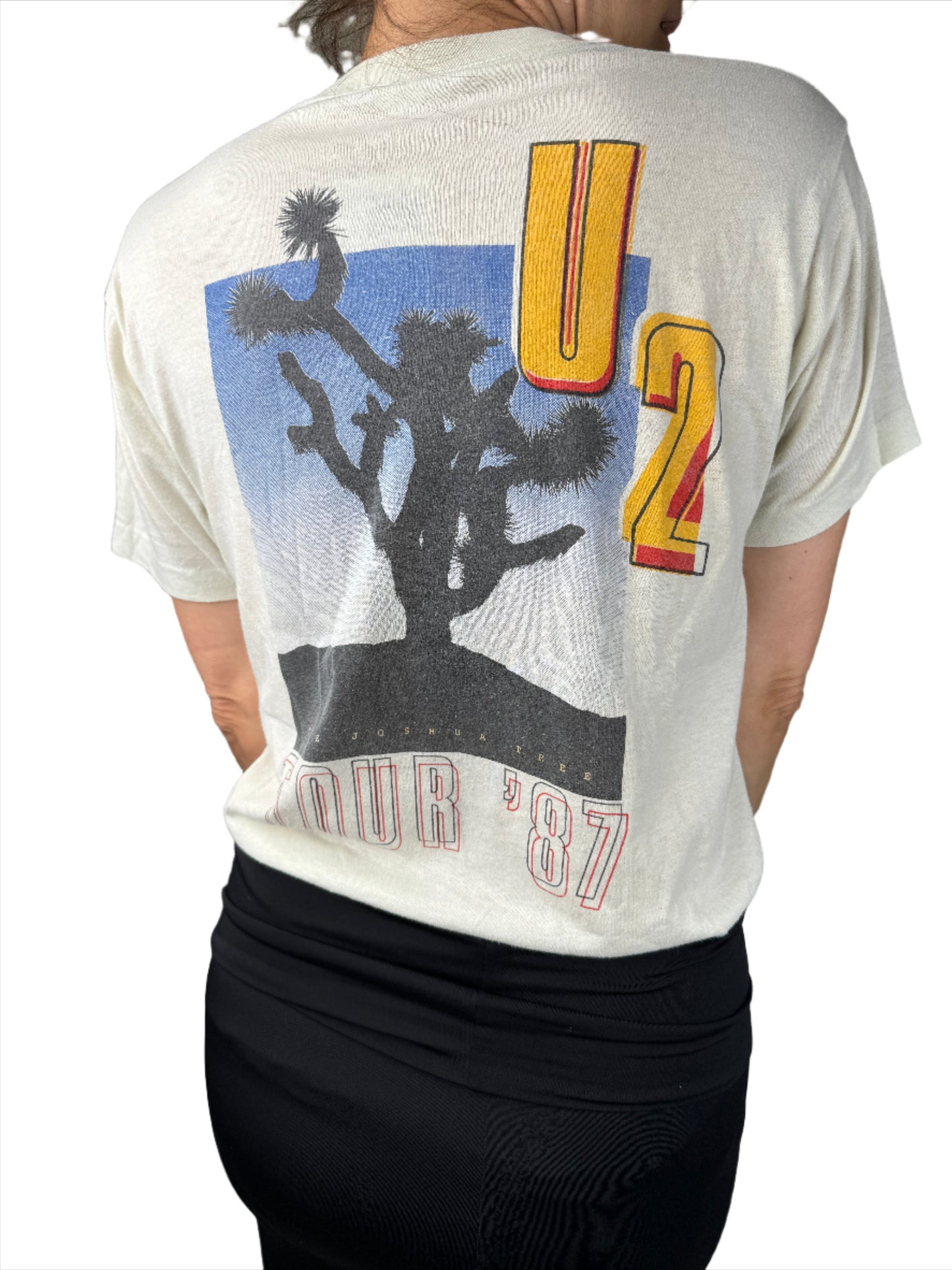 U2 Band Joshua Tree Band Tour T-Shirt 1987