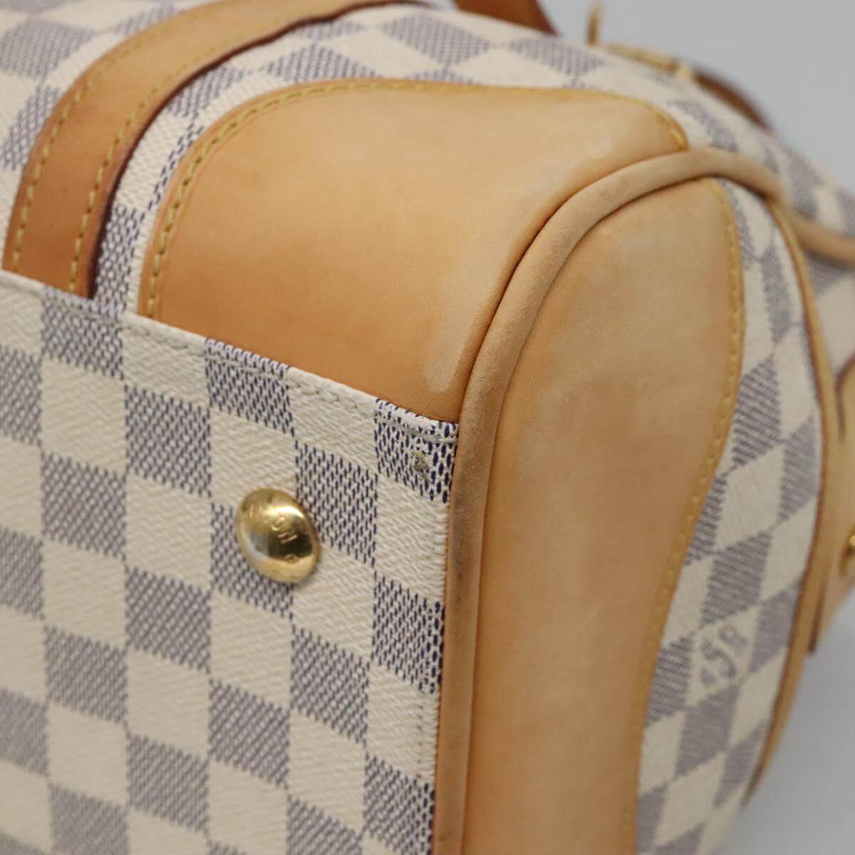 Louis Vuitton Damier Azur Handbag White 2000s