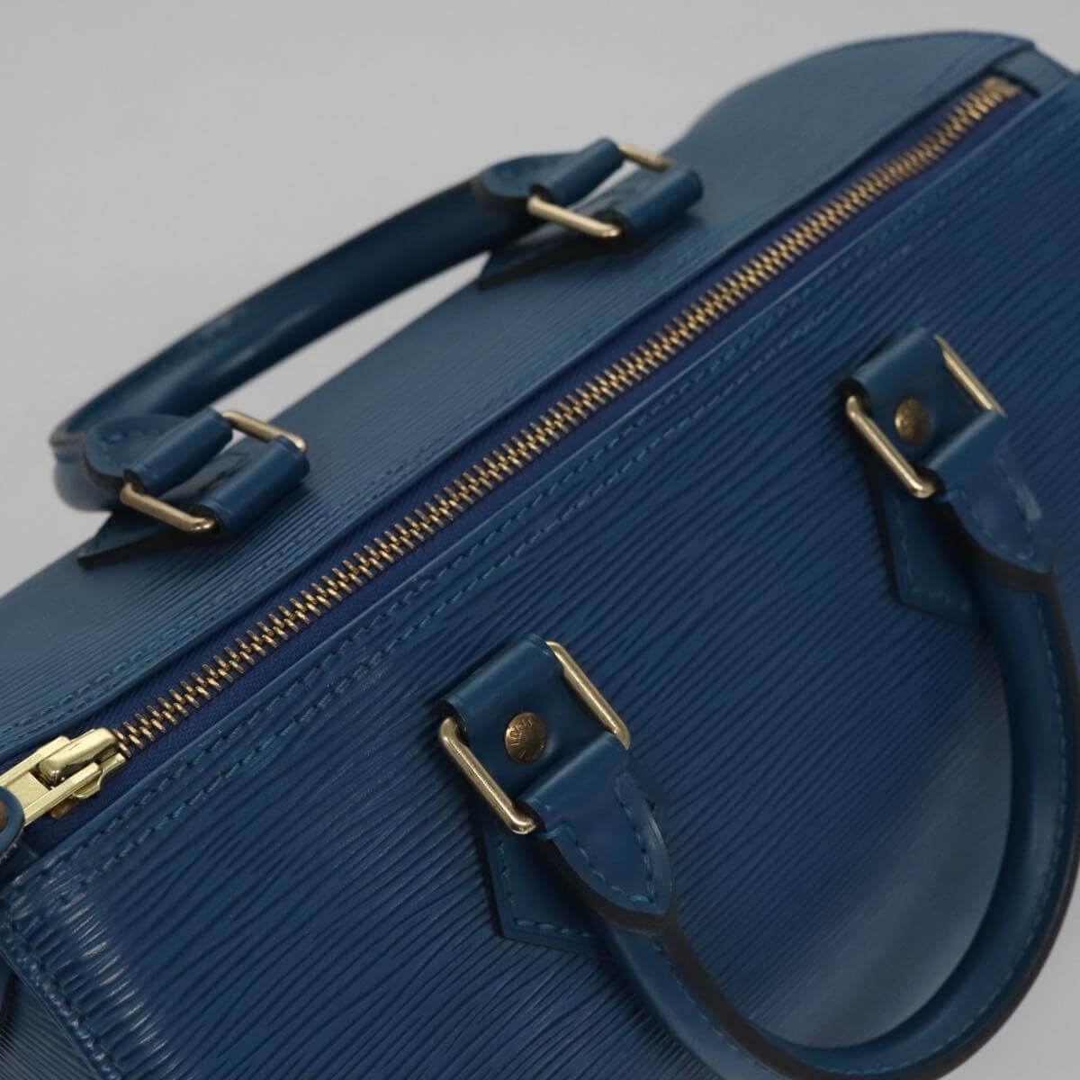 Louis Vuitton Blue Epi Speedy 25 2000s