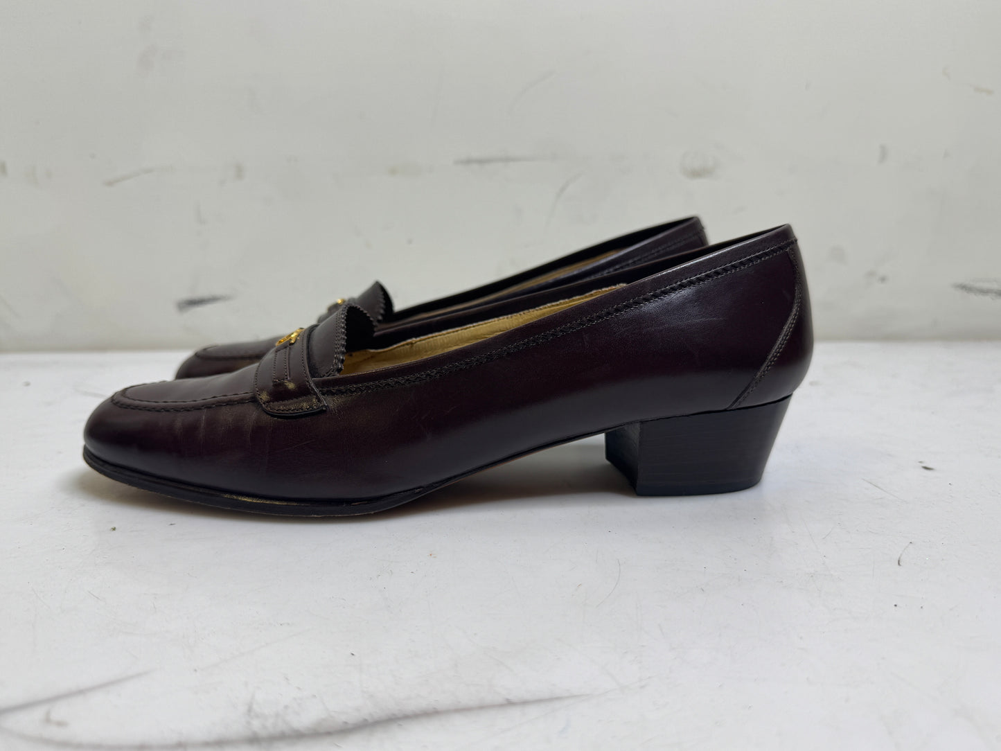 Gucci Brown Leather 70s Loafers