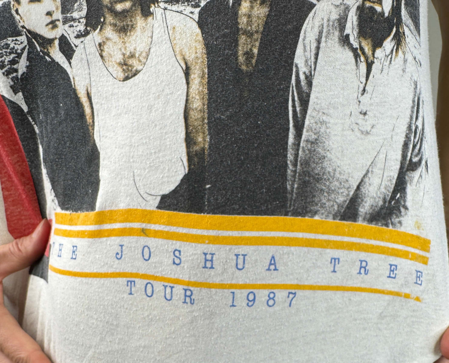 U2 Band Joshua Tree Band Tour T-Shirt 1987
