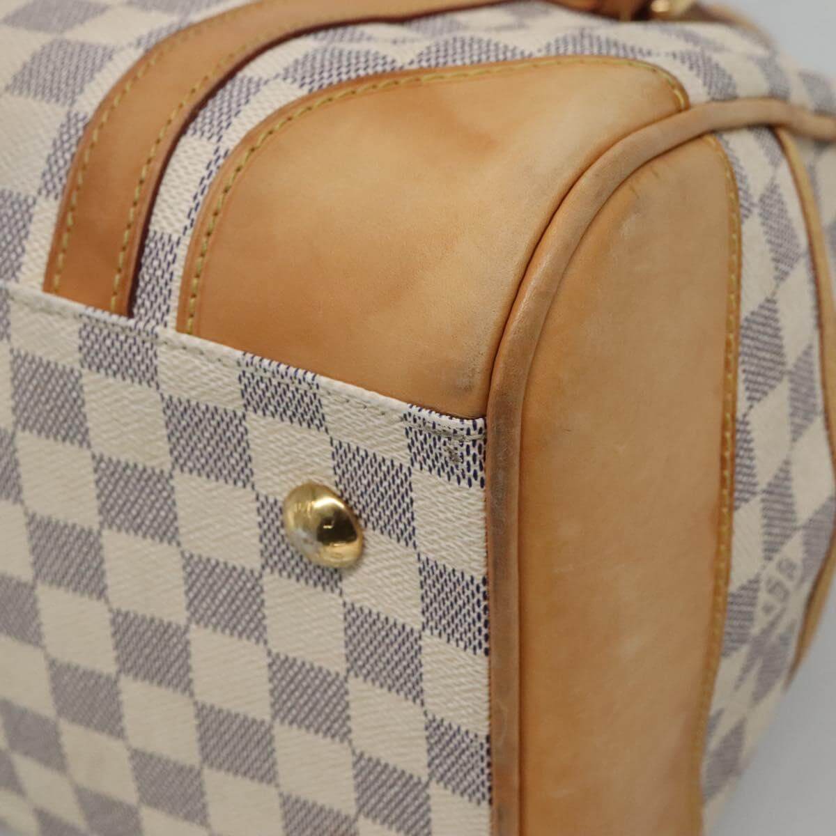 Louis Vuitton Damier Azur Handbag White 2000s