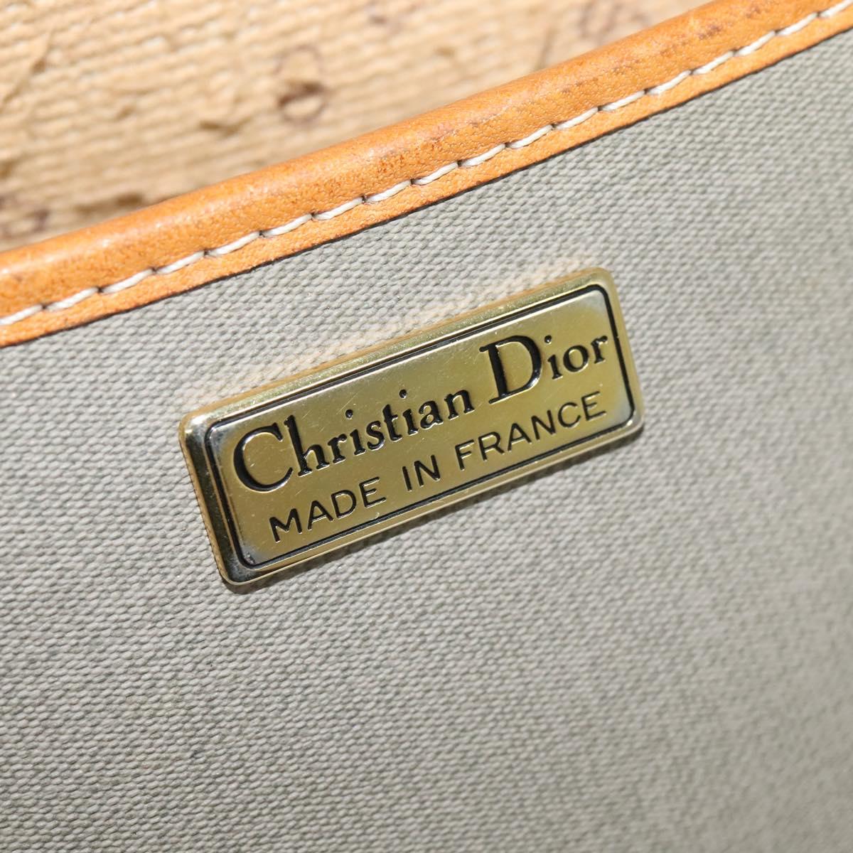 Christian Dior Canvas & Leather Crossbody Purse 1980s
