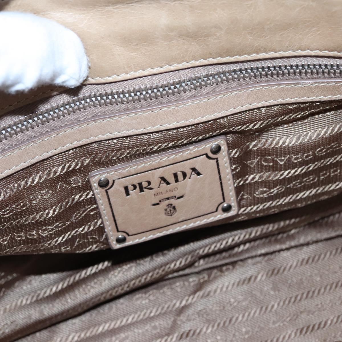 Prada Tan Leather Tote Bag 2000s