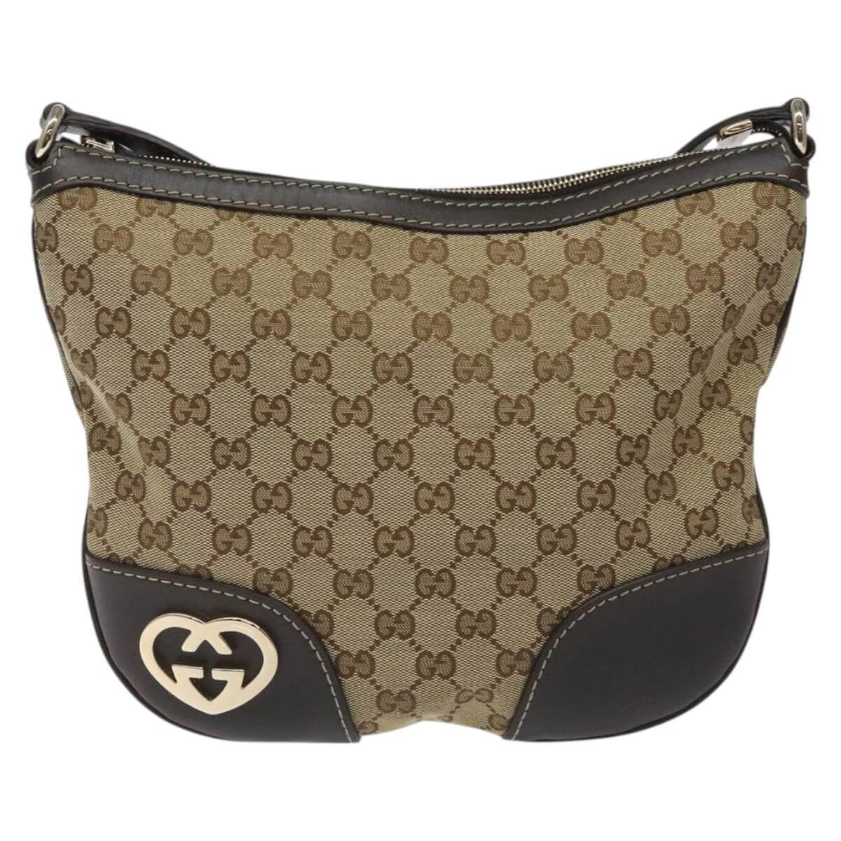 Gucci GG Canvas Monogram "Lovely" Shoulder Bag 2000s