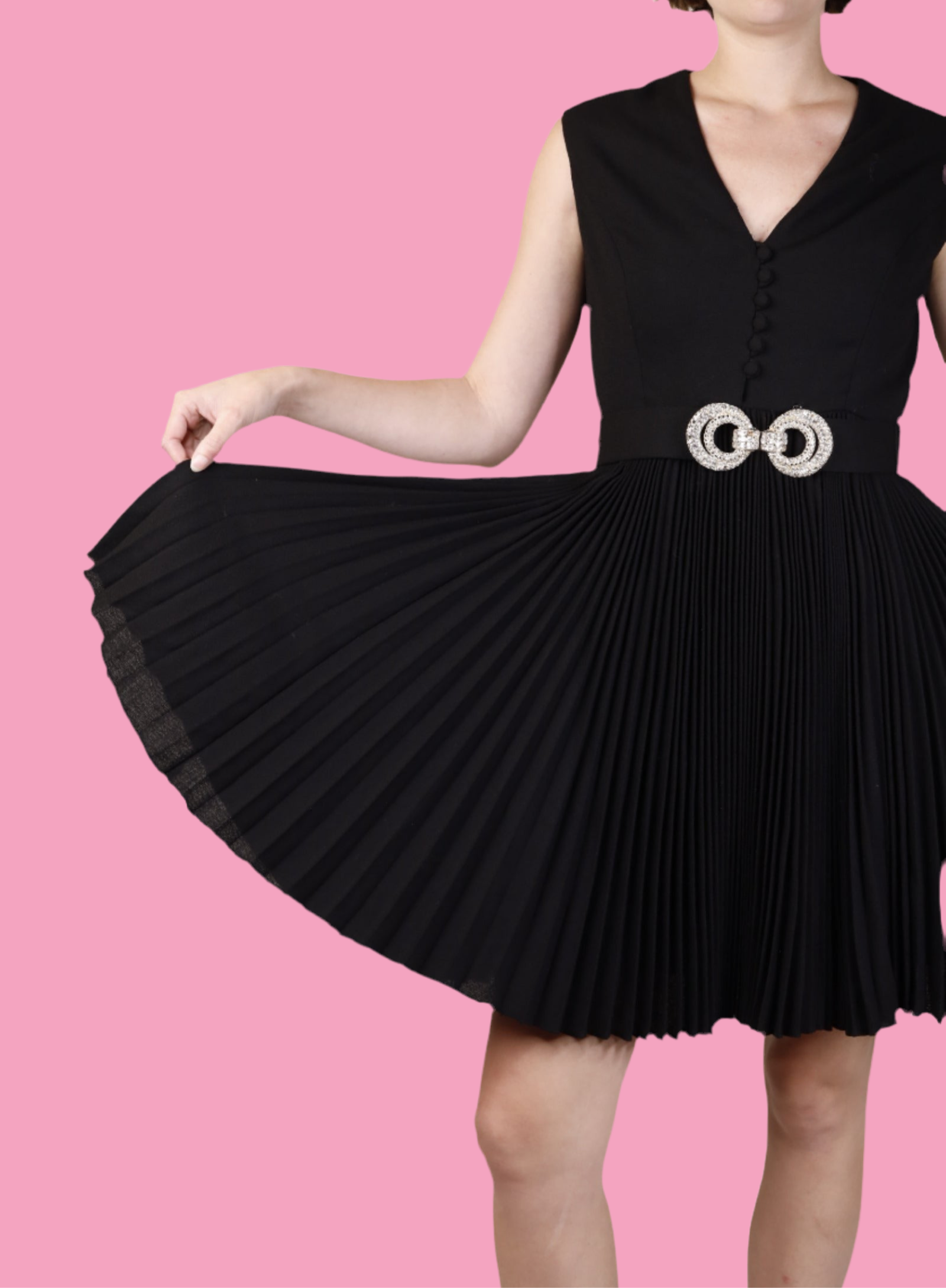 Saks Fifth Ave, Black Cocktail Dress 1960s Saks Fifth Ave, Black Cocktail Dress 1960s