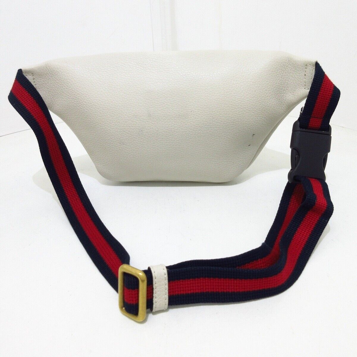 Gucci Bum Bag White Leather Y2K