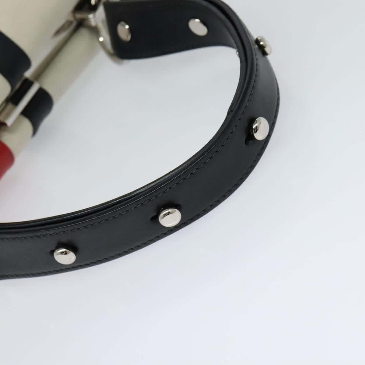 Prada Color Block Leather Handbag Studded 1990s