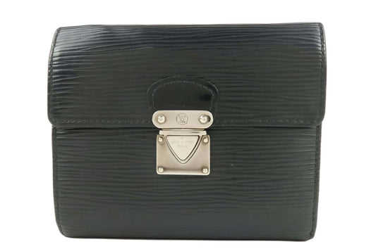 Louis Vuitton Epi Black Portefeuille Koala Bi-Fold Wallet 2000s