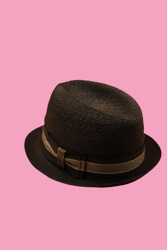 Knox, Straw Fedora Hat 1960s