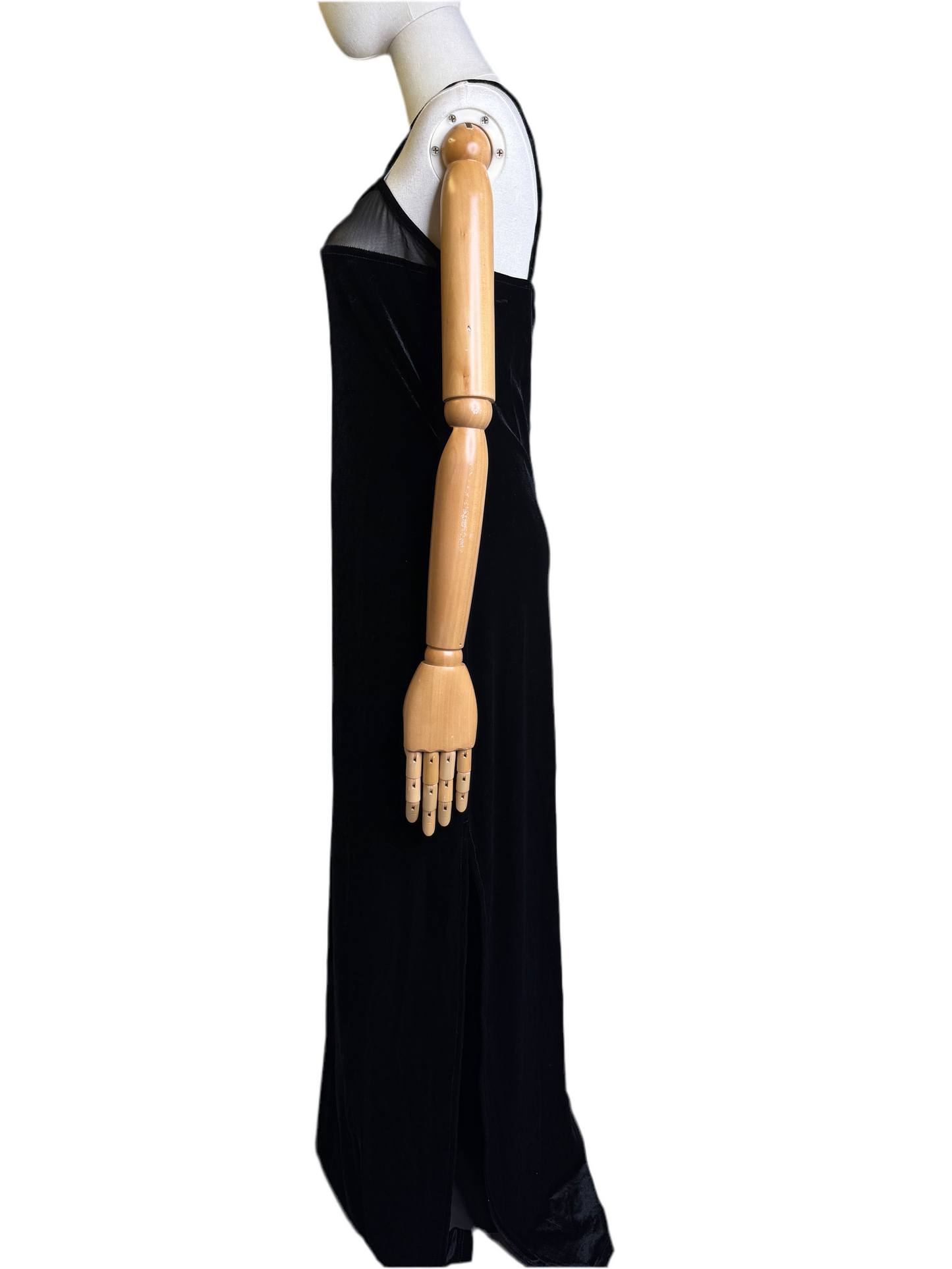 Black Velvet 1990s Gown