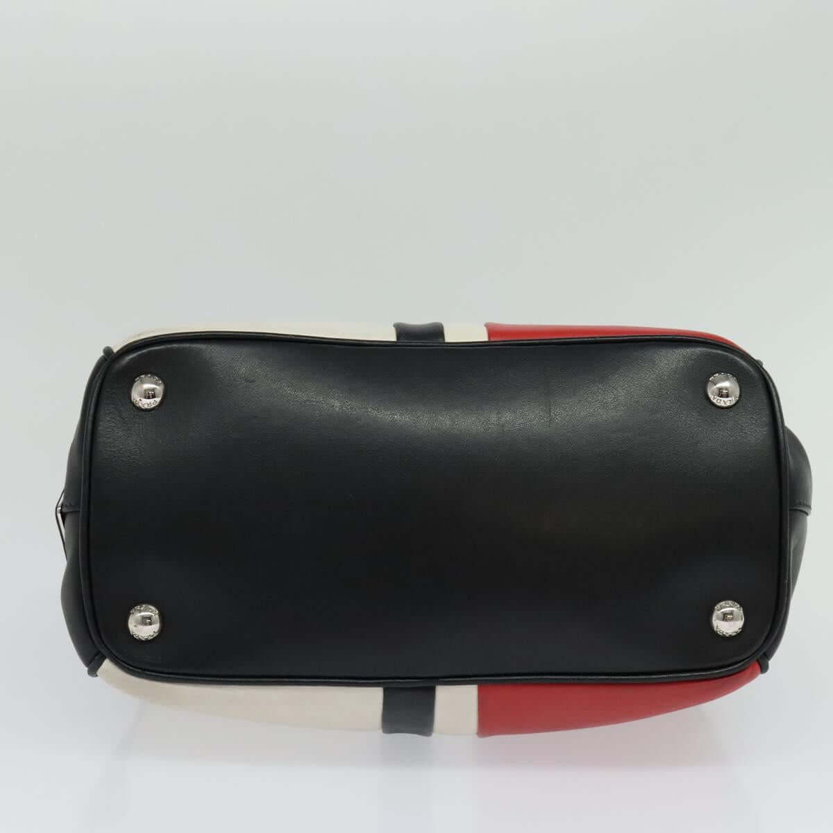Prada Color Block Leather Handbag Studded 1990s