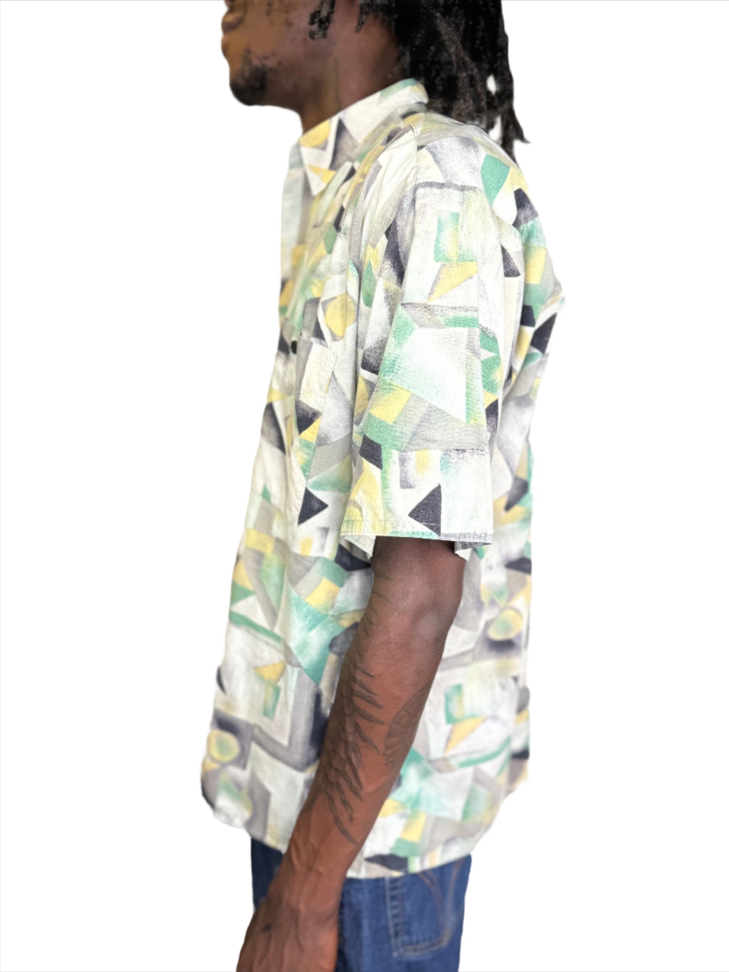 Gino de Romo, Graphic Button Up Shirt 1980s