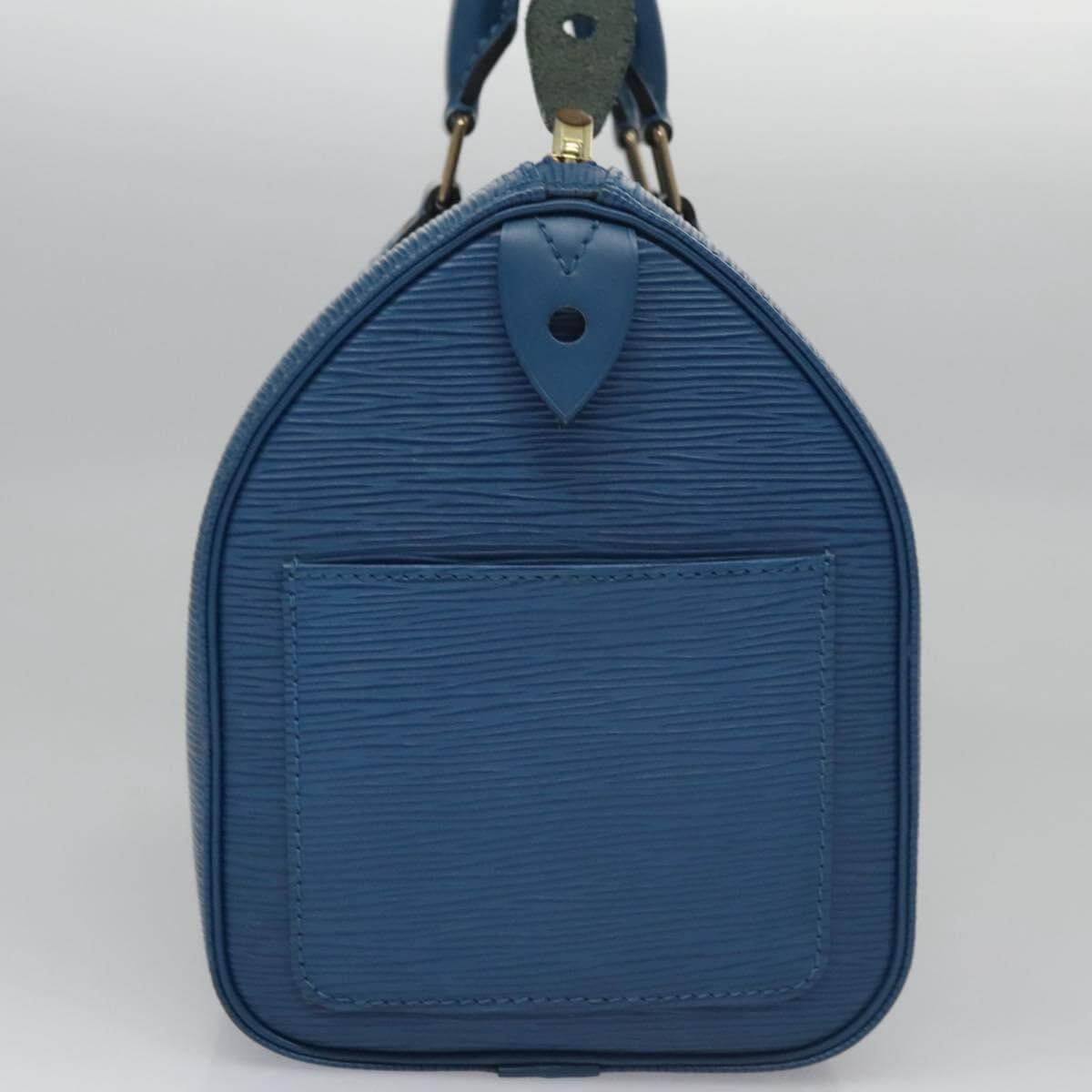 Louis Vuitton Blue Epi Speedy 25 2000s