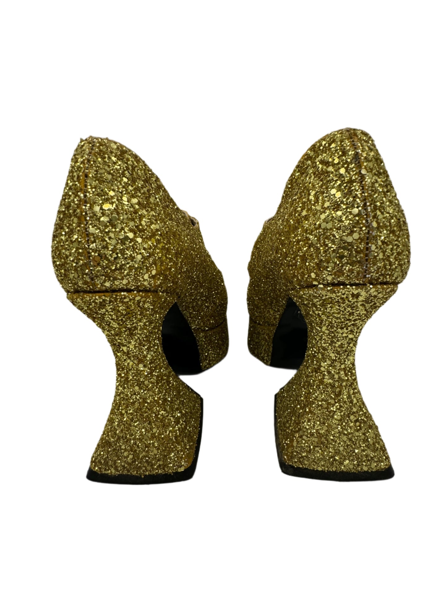 Fluevog Gold Mega Munster Platform Heel W 10