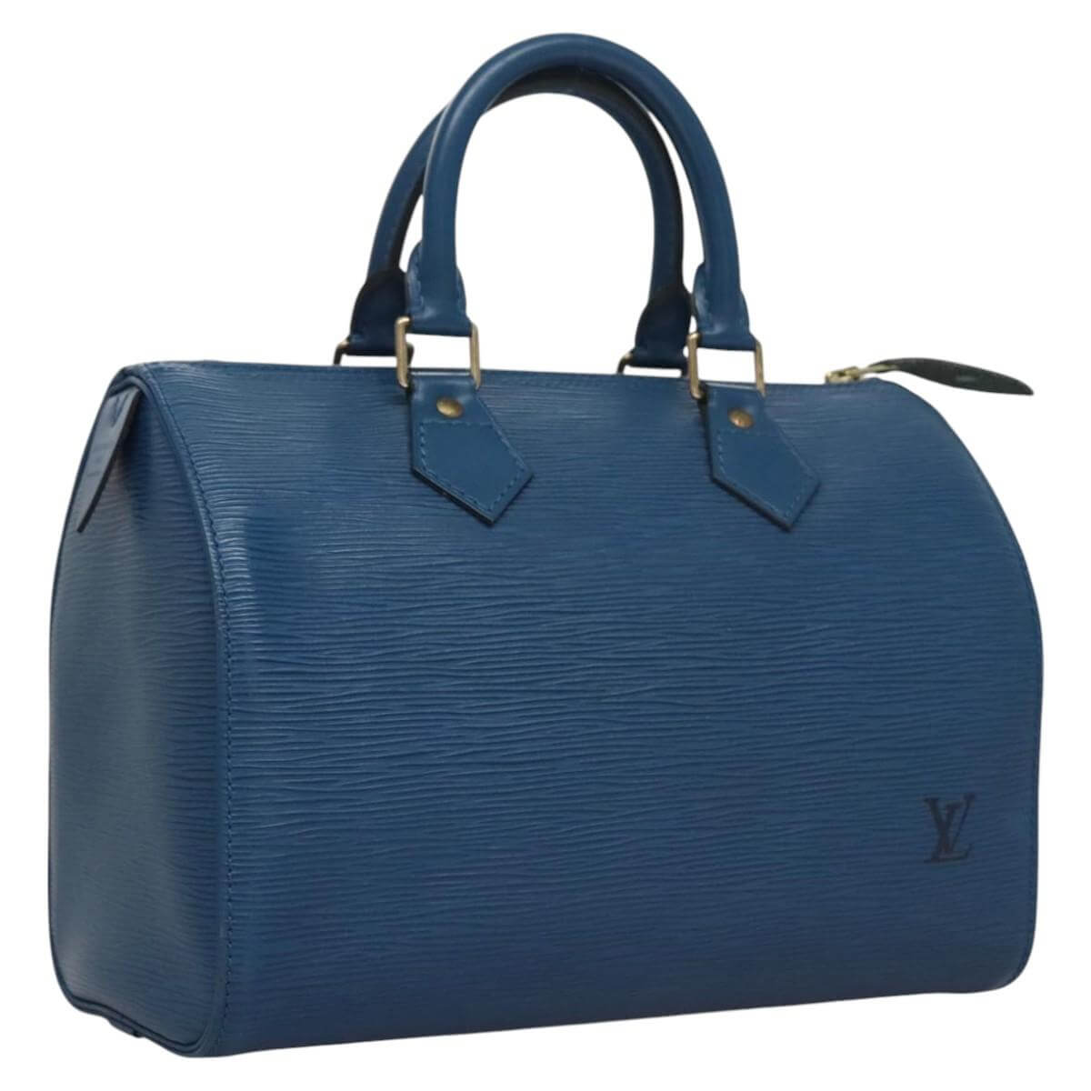 Louis Vuitton Blue Epi Speedy 25 2000s