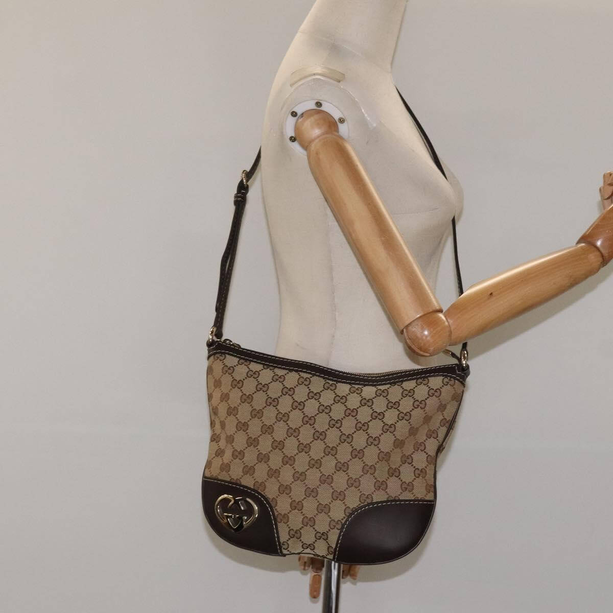 Gucci GG Canvas Monogram "Lovely" Shoulder Bag 2000s
