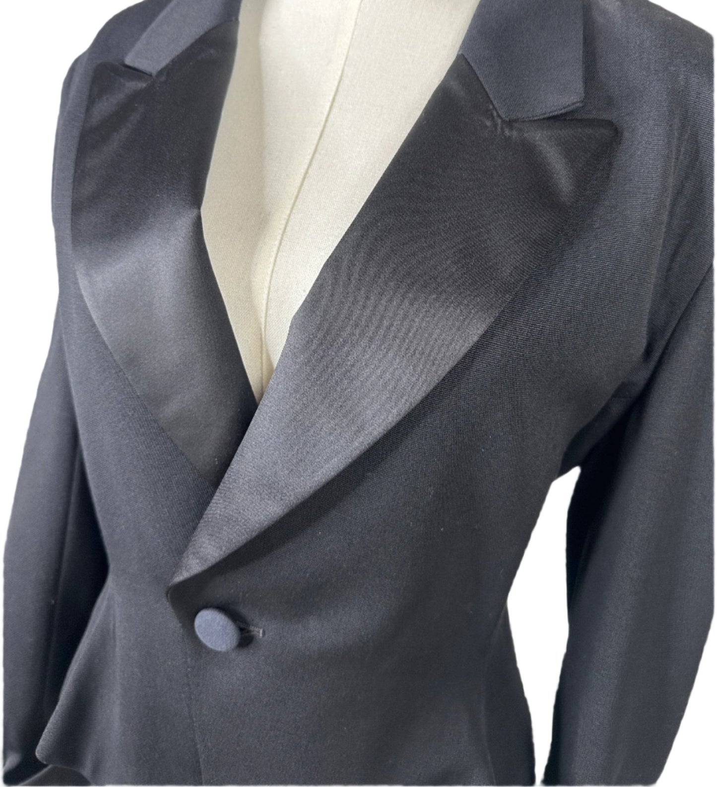 Christian Dior, Black Jacket & Skirt Suit Set 1980s
