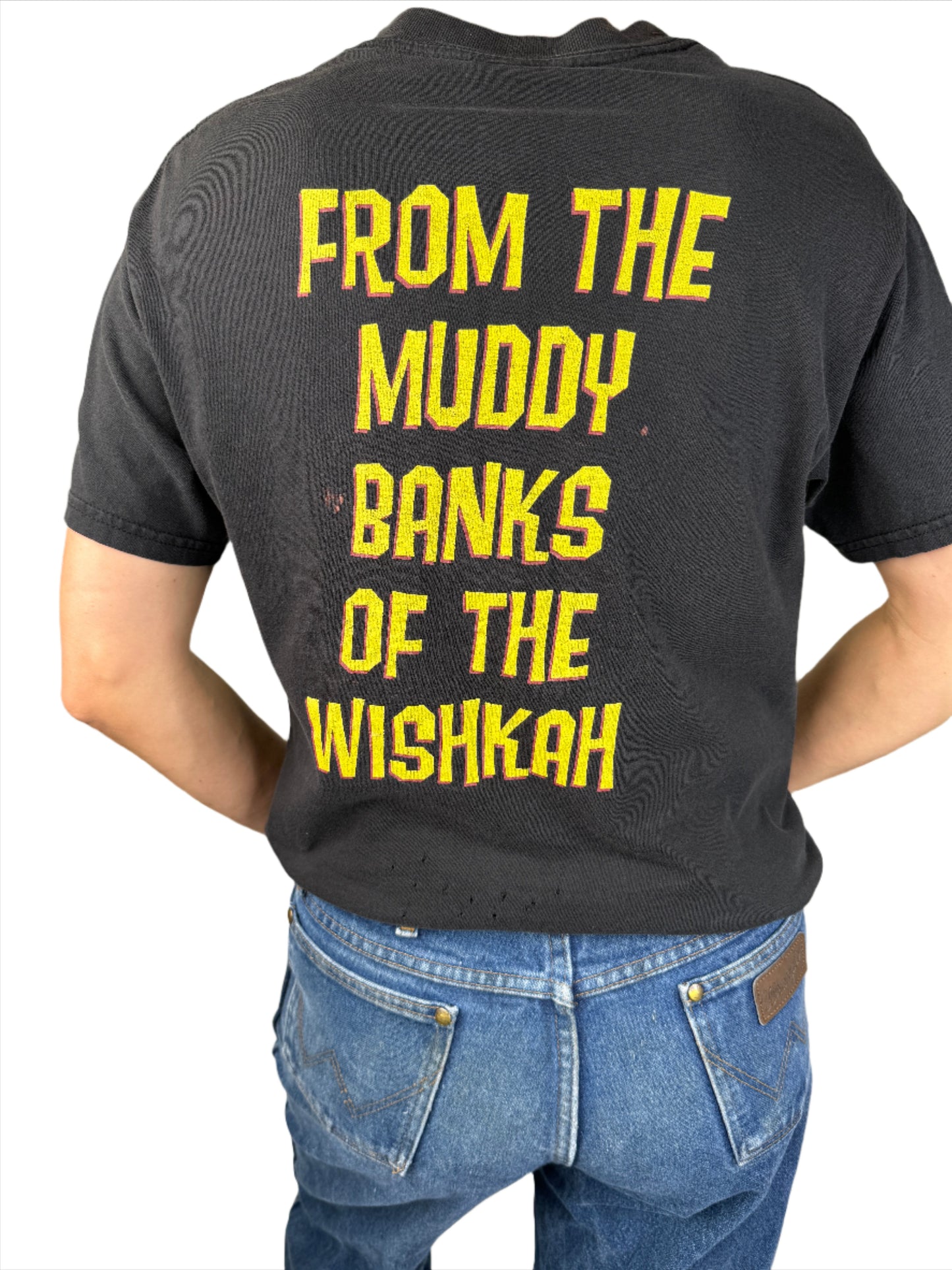 Nirvana Black T Shirt Muddy Banks of Wishkah Album Release T-Shirt 1995