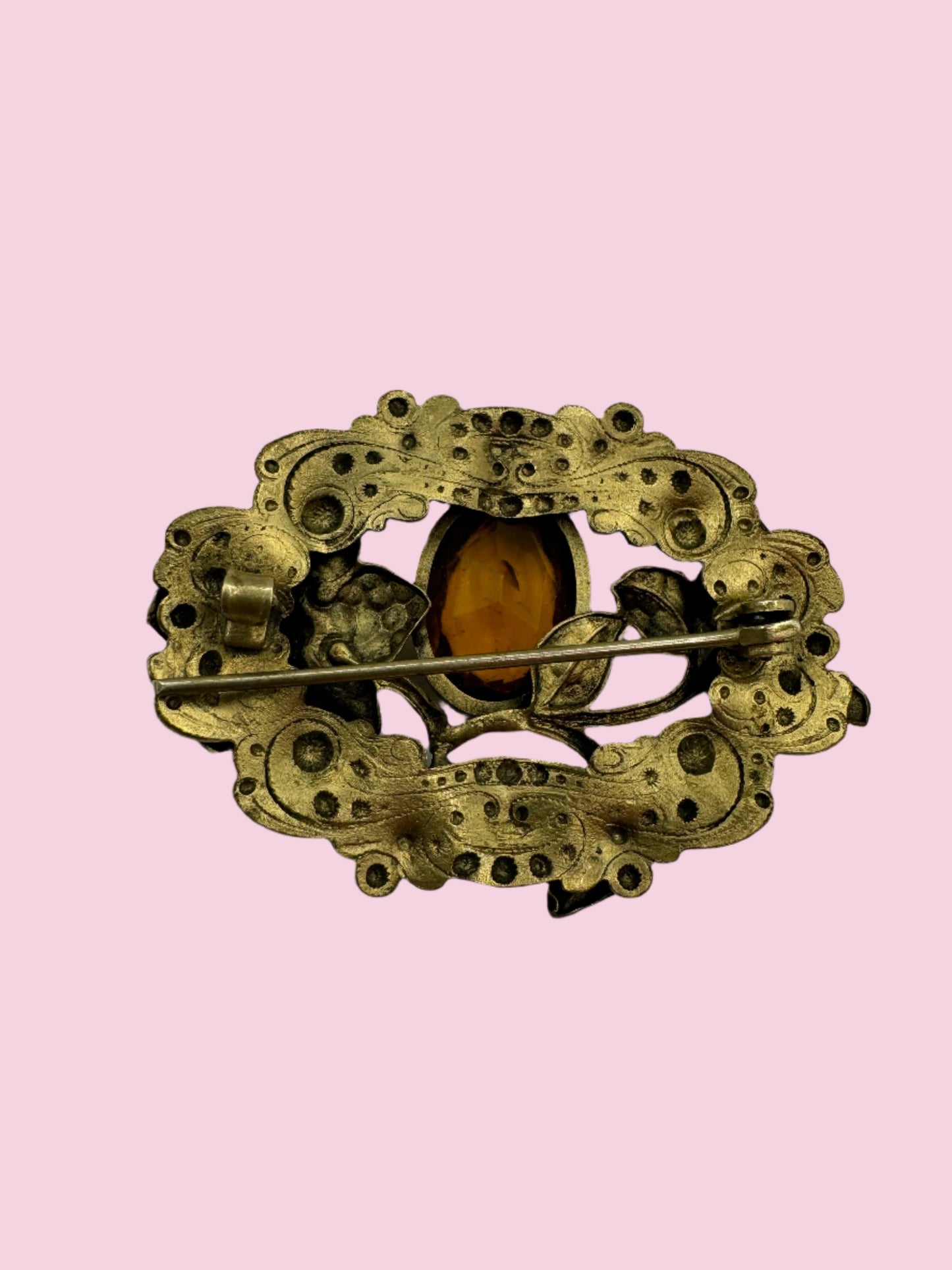 Antique Victorian Ornate Brooch 1910s