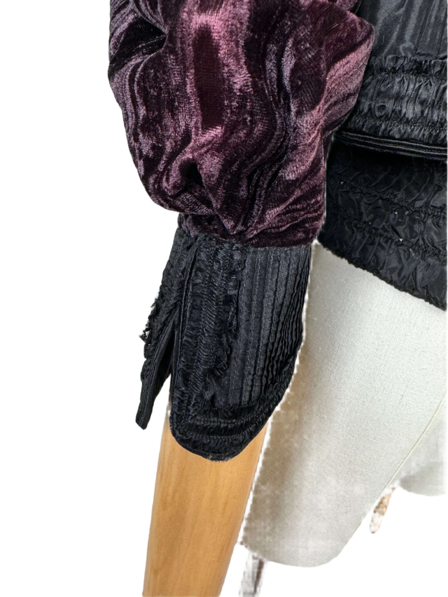 Black Pintuck & Velvet Bolero 1900s