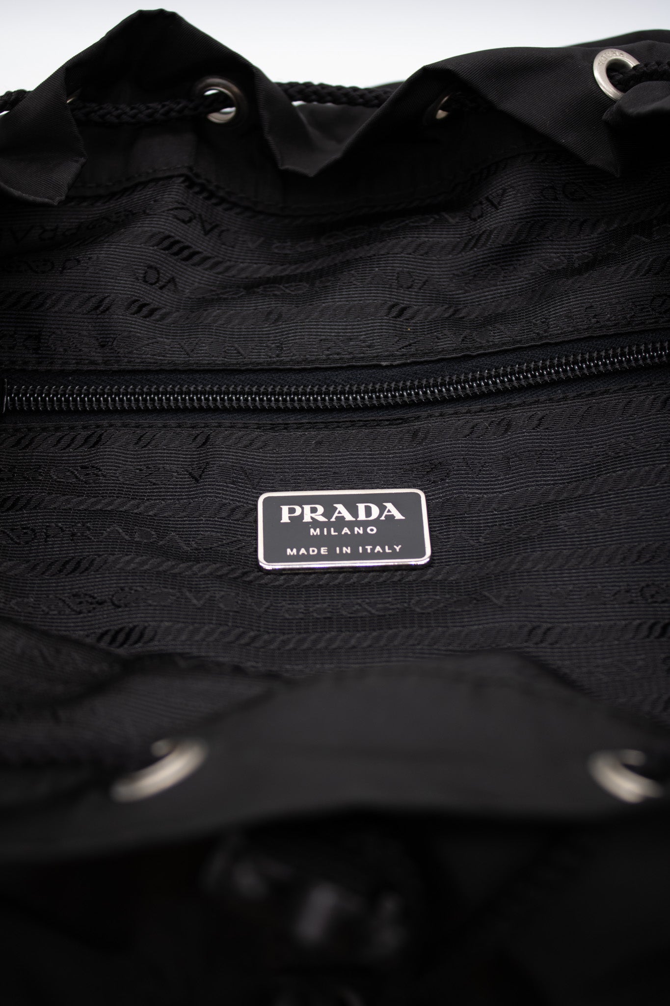 Prada, Black Backpack 1990s