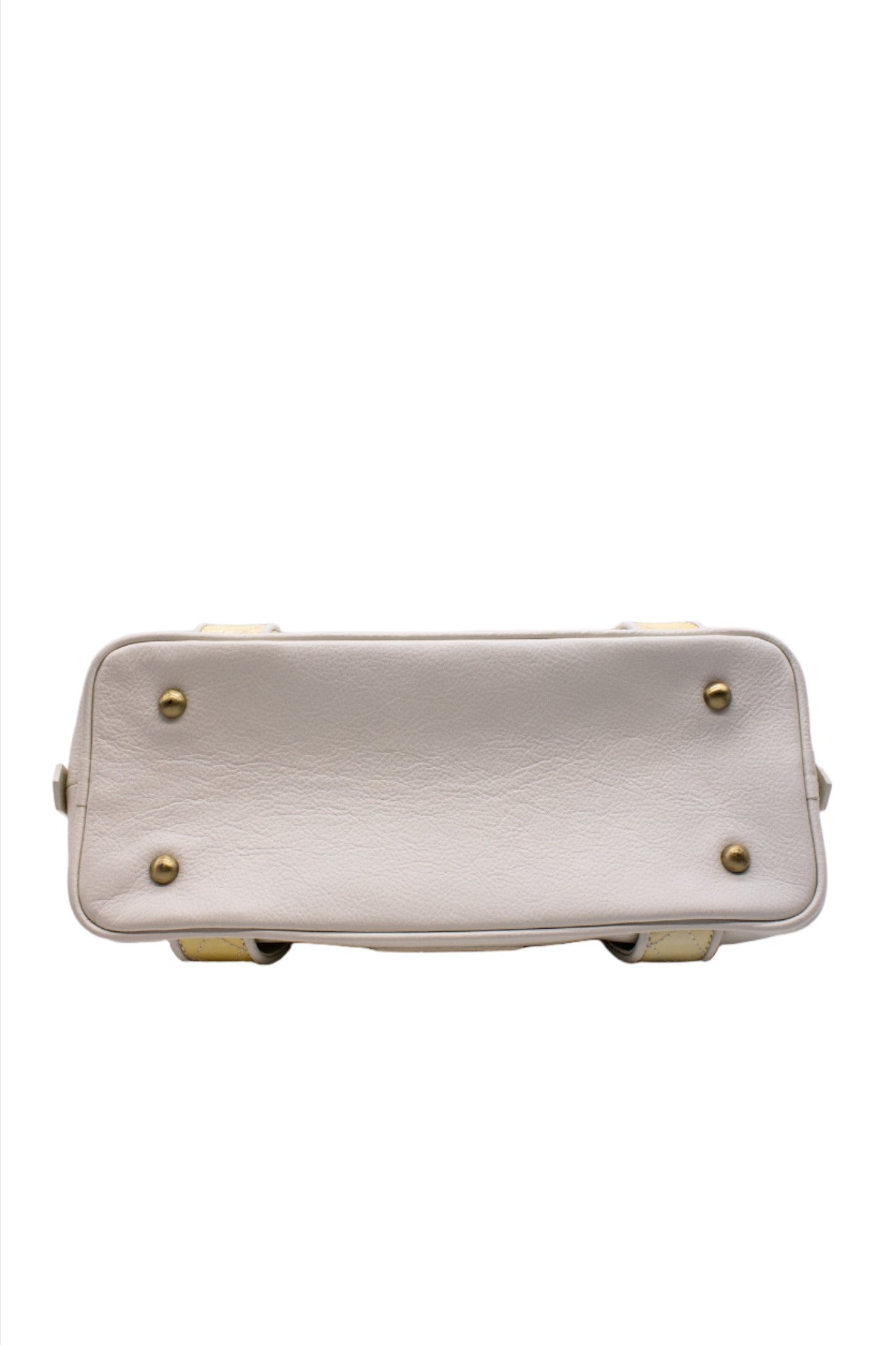Burberry Shoulder Bag White Leather Y2K