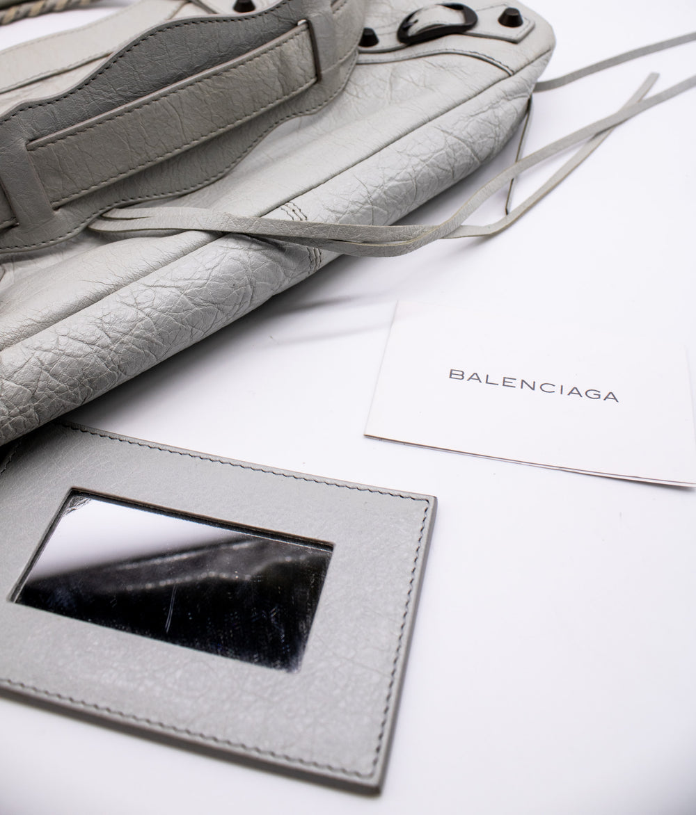 Balenciaga Classic The First Hand Bag in White Leather
