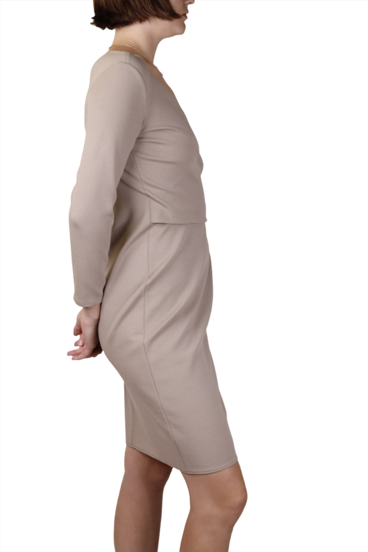 Armani Collezioni Gray Sheath Dress Y2K