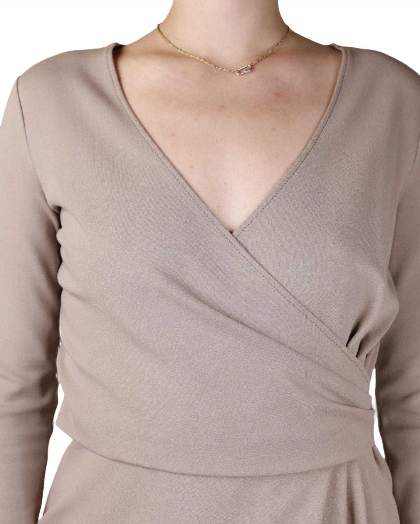 Armani Collezioni Gray Sheath Dress Y2K