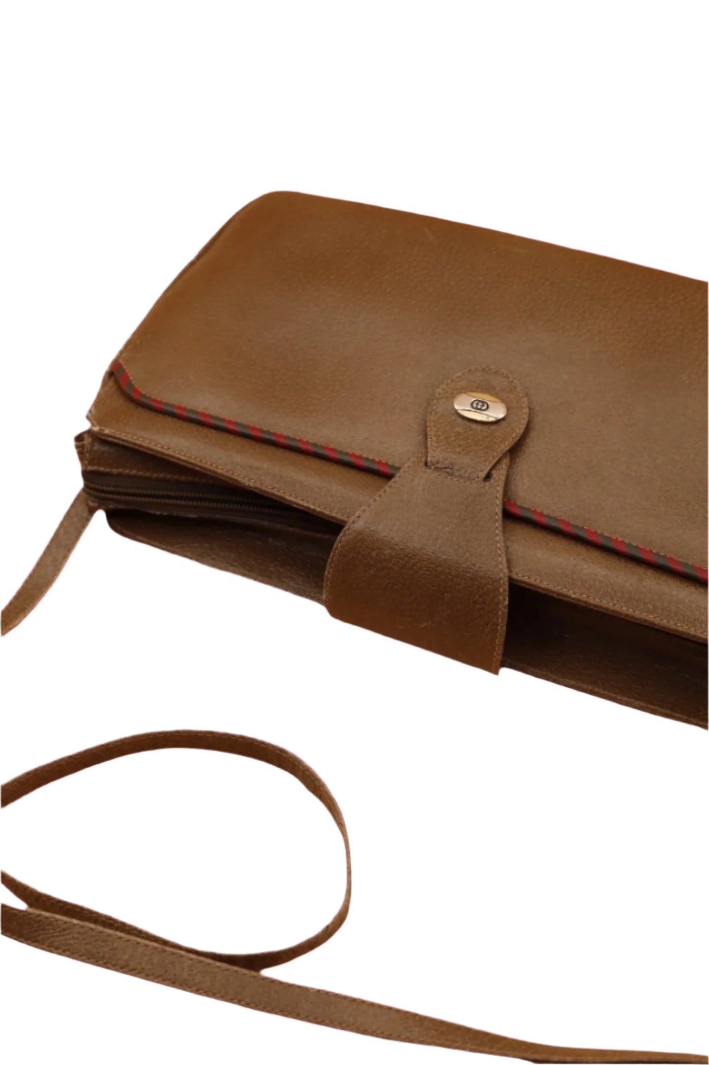 Gucci, Brown Leather Clutch 1980s