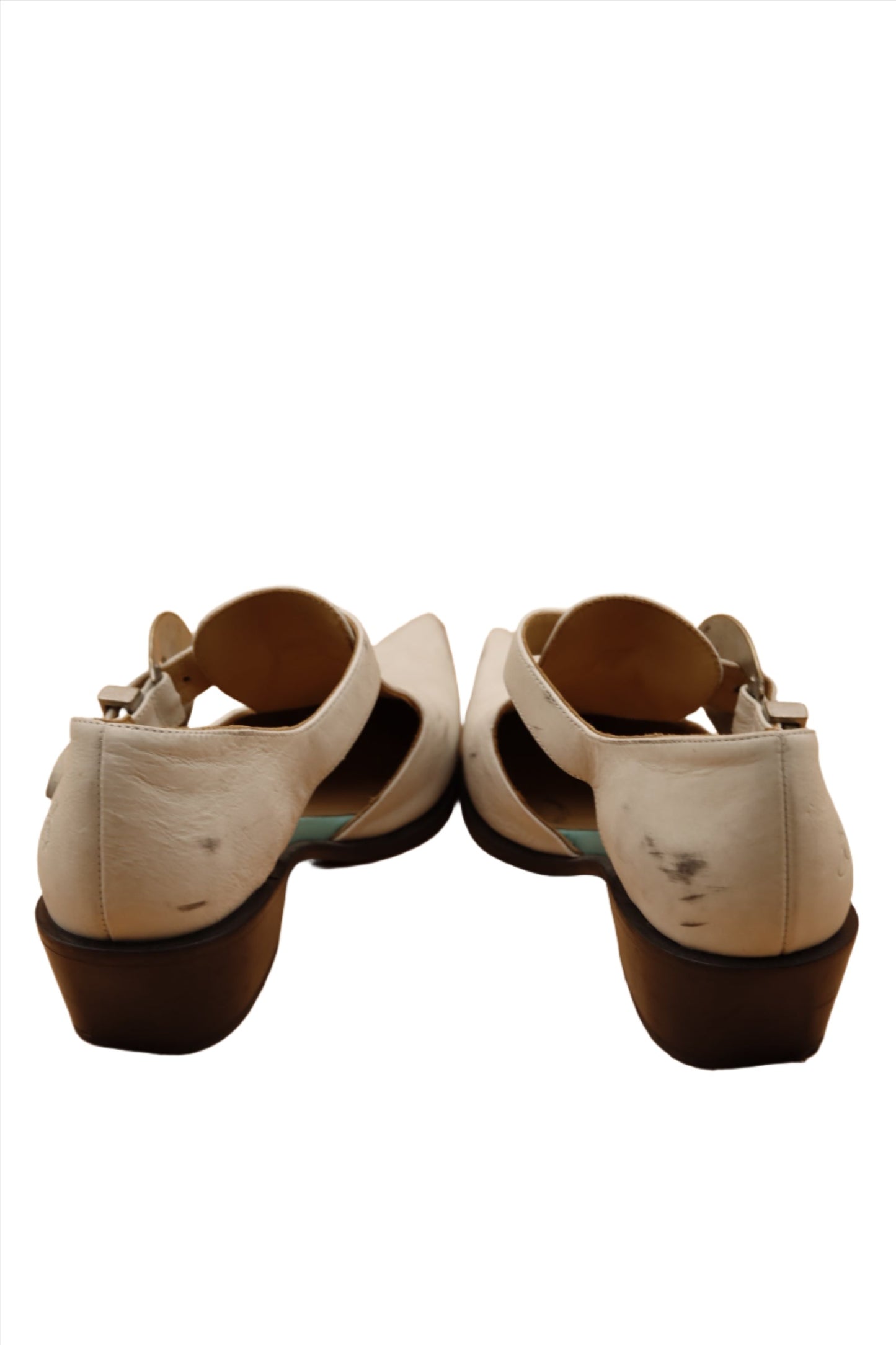 Fluevog Cream Suede Booties W 10 Y2K