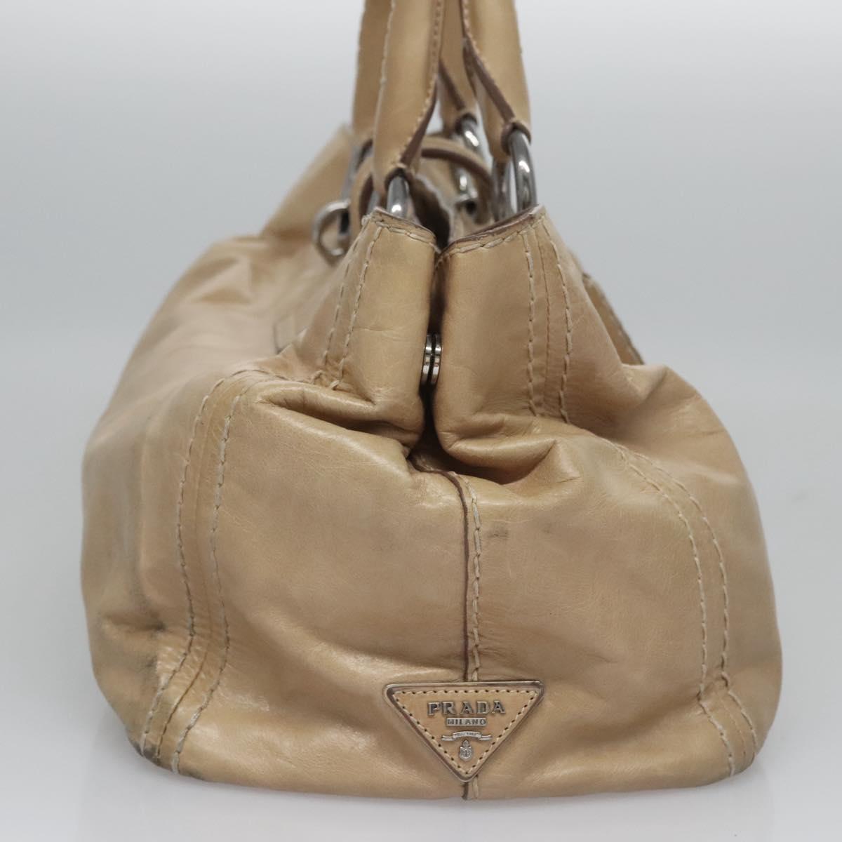 Prada Tan Leather Tote Bag 2000s
