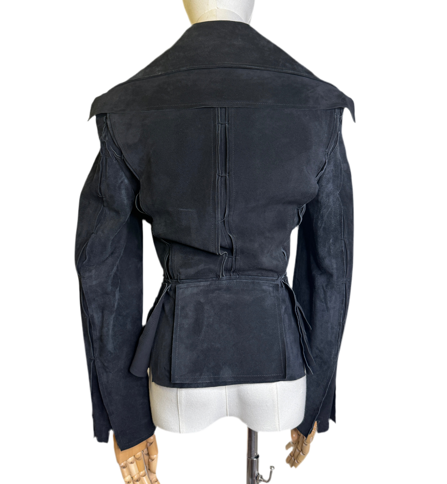 Yves Saint Laurent Black Suede Jacket EU 36 Y2K