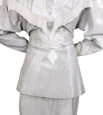 Roberto Cavalli, Silver Western Leather Set 1980s