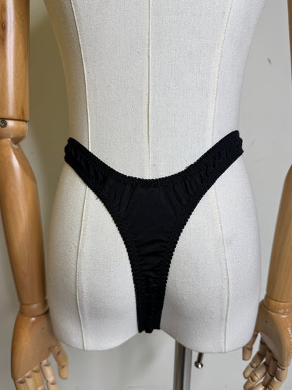 Leather Cut Out Studded Panties