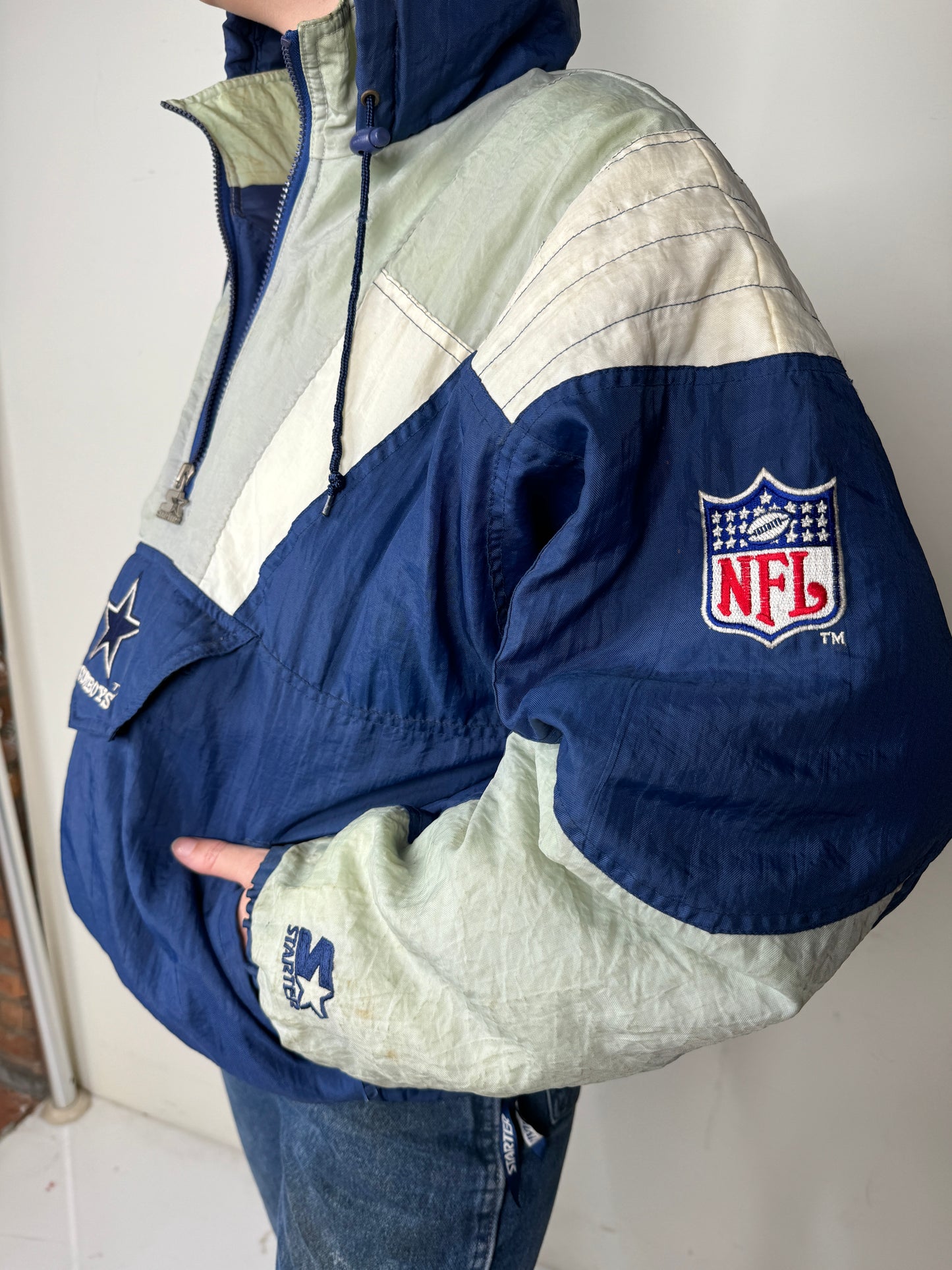 Starter Dallas Cowboys Jacket w/ Hood 1990s